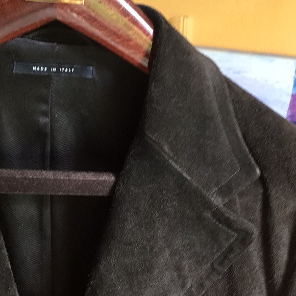 Gucci Super Heavy Brown Suede Dress Coat - Picture 6 of 16